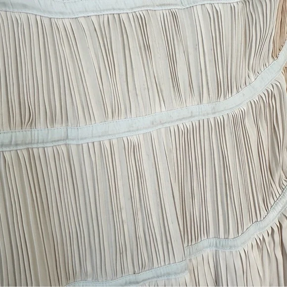 NWT Ulla Johnson Valeria Opal Plisse Satin Pleated Dress Gown Size 10 - Picture 10 of 13